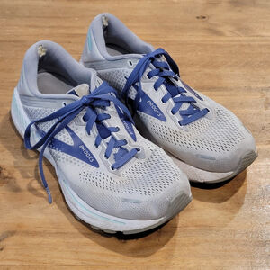 Brooks Adrenaline GTS 22 Women's Running Shoes Gray Blue Size 9.5 B Medium